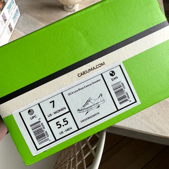 CARIUMA OCA Low Rose Canvas Sneakers sz 7 NWT Brand New In Box - Picture 7 of 7